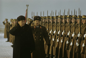 China's prime minister Chou-en-lai's (Zhou Enlai's) visit to Poland 1957